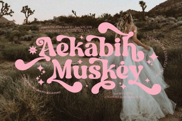 Aekabih Muskey: The Retro Bold Font for Modern Brands