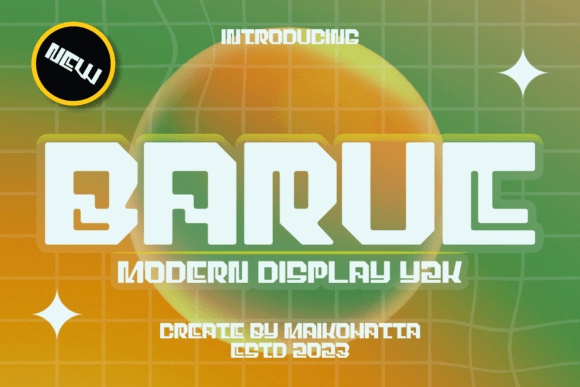 Barue: The Y2K Font for Modern Digital Design