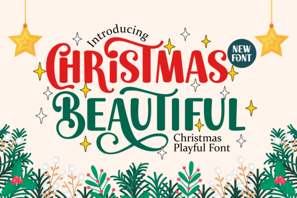 Christmas Beautiful: A Festive Font for Holiday Magic