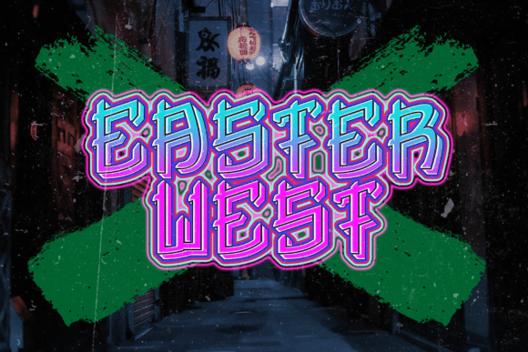 Easter West: The Sharp Display Font for Modern Designs