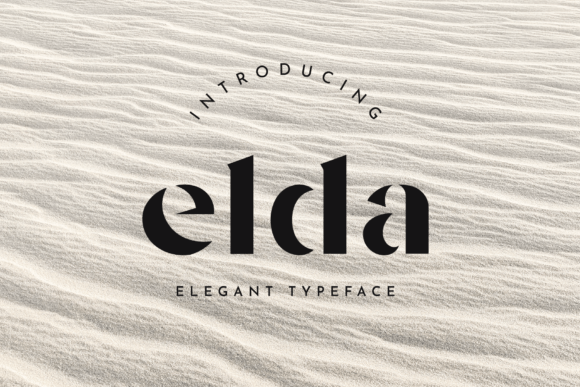 Elda: The Elegant Stencil Font for Unique Designs