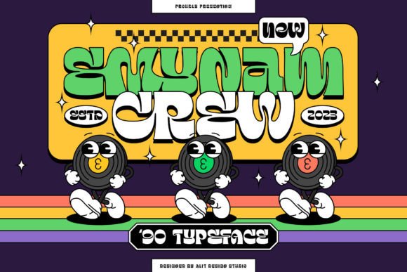 Emynam Crew: Mastering the Funky Retro Display Typeface for Modern Designs