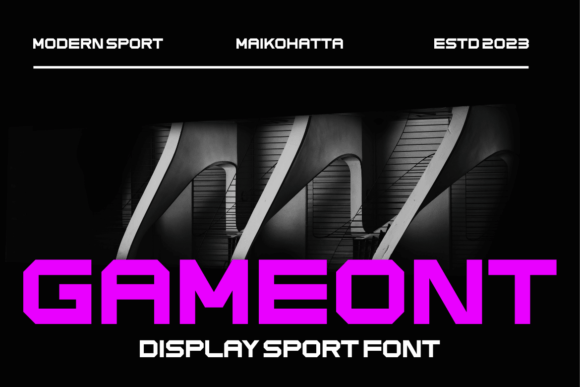 Gameont: A Typography Choice for High-Energy Sports Branding