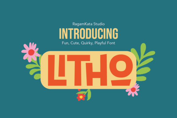 Litho: A Whimsical Display Font for Charming Designs