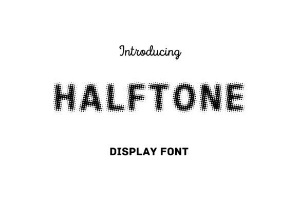 Step Back in Time with a Vintage Halftone Font Collection