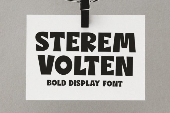 Unleashing Creative Potential with the Sterem Volten Bold Display Font